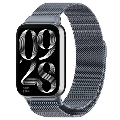 Foto - eses Milánský tah pro Xiaomi Redmi Watch 4, Smart Band 8 Pro a 9 Pro - Šedý