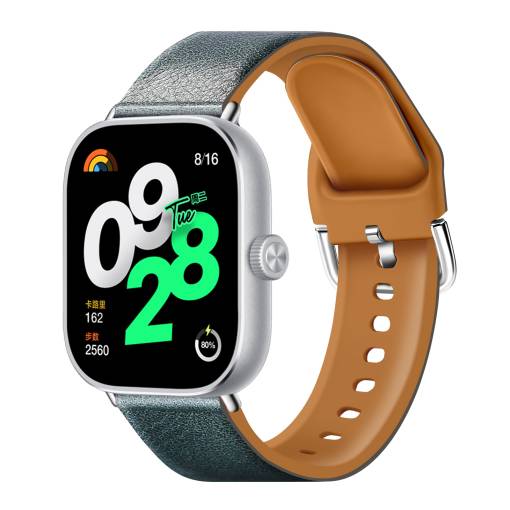 Foto - eses Silikonový řemínek kombinovaný pro Xiaomi Redmi Watch 4, Smart Band 8 Pro a 9 Pro - Zelený