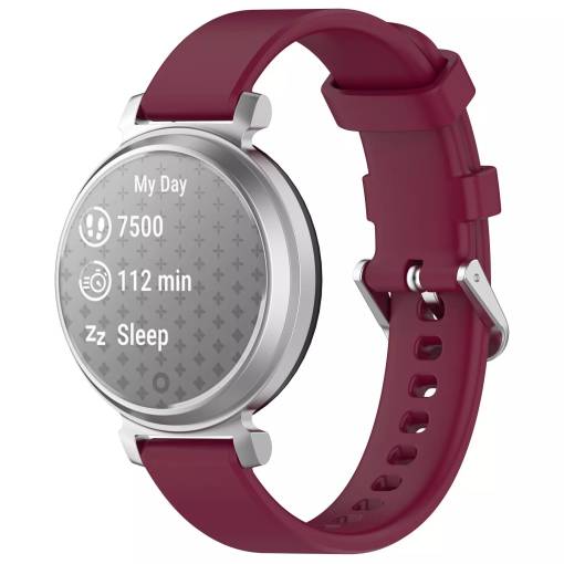 Foto - eses Silikonový řemínek pro Garmin Lily 2 a Garmin Lily 2 Active - Vínový, 14 mm