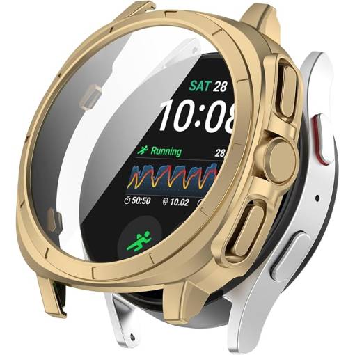 Foto - Silikonový ochranný kryt pro Samsung Galaxy Watch 7 40 mm - Zlatý