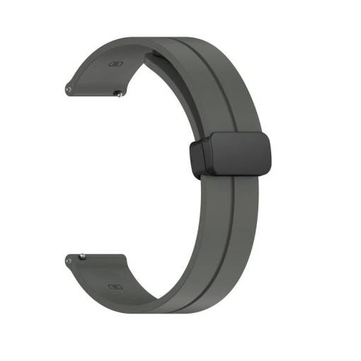 Foto - eses Silikonový řemínek s magnetickou přezkou pro Garmin Lily 2 a Garmin Lily 2 Active - Tmavě šedý, 14 mm