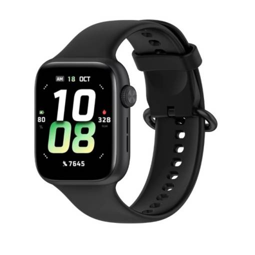 Foto - eses Silikonový hladký řemínek pro Honor Watch 5 - Černý