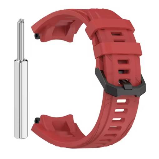 Foto - eses Silikonový řemínek pro Xiaomi Amazfit T-Rex 3 - Červený