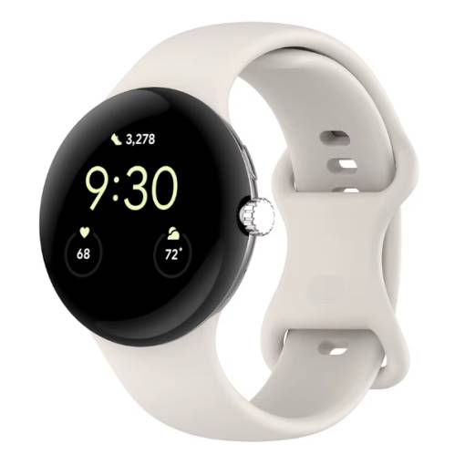 Foto - eses Silikonový řemínek pro Google Pixel Watch 3, 45 mm, velikost L- Béžový