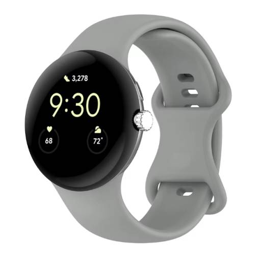 Foto - eses Silikonový řemínek pro Google Pixel Watch 3, 45 mm, velikost L- Šedý