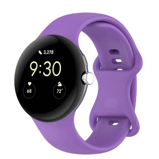 Foto - eses Silikonový řemínek pro Google Pixel Watch 3, 45 mm, velikost L- Fialový