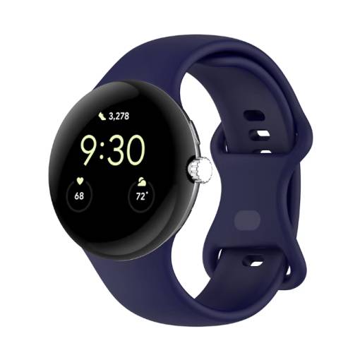 Foto - eses Silikonový řemínek pro Google Pixel Watch 3, 45 mm, velikost L- Tmavě modrý