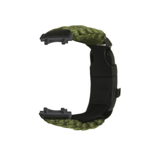 Foto - eses Paracord nylon outdoor řemínek pro Xiaomi Amazfit T-Rex 3 - Zelený
