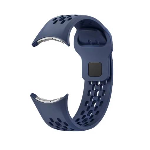 Foto - eses Silikonový dírkovaný řemínek pro Google Pixel Watch 3, 45 mm - Modrý