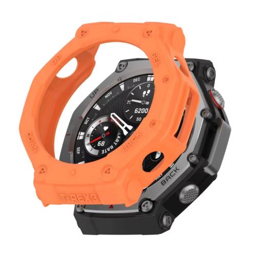 Foto - Silikonový rámeček pro Amazfit T-Rex 3 - Oranžový