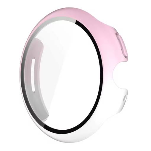 Foto - Silikonový kryt pro Google Pixel Watch 3, 45 mm - Růžovo bílý