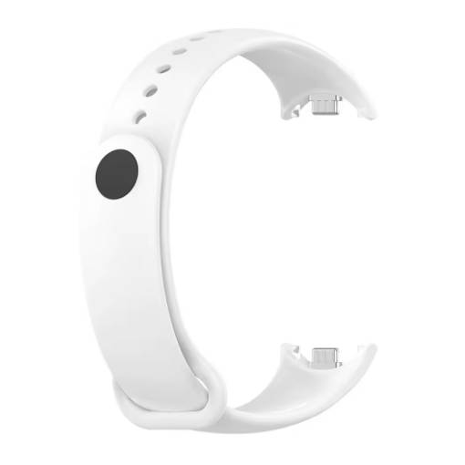 Foto - eses Silikonový řemínek pro Xiaomi Smart Band 8 a Smart Band 9 - Bílý