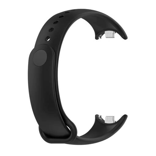 Foto - eses Silikonový řemínek pro Xiaomi Smart Band 8 a Smart Band 9 - Černý