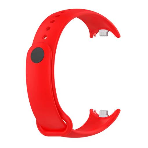 Foto - eses Silikonový řemínek pro Xiaomi Smart Band 8 a Smart Band 9 - Červený