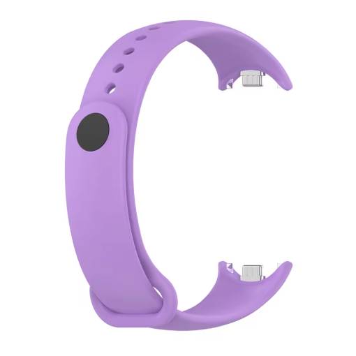 Foto - eses Silikonový řemínek pro Xiaomi Smart Band 8 a Smart Band 9 - Fialový