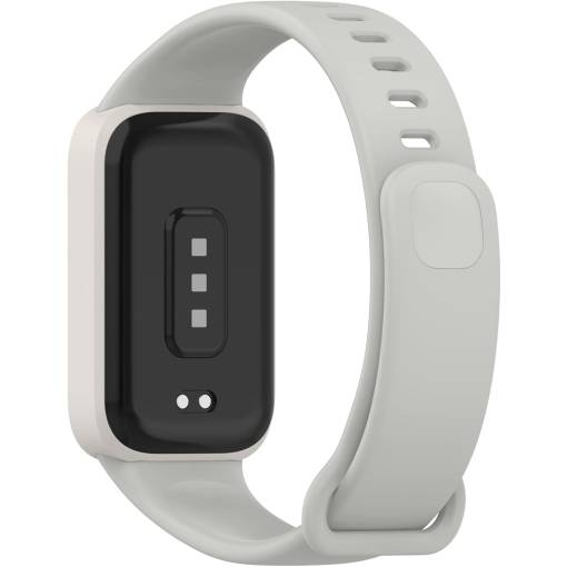 Foto - eses Silikonový řemínek s rámečkem pro Xiaomi Smart Band 9 Active - Šedý