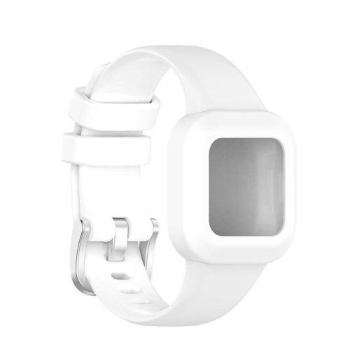 Foto - eses Silikonový řemínek pro Garmin Vivofit Junior 3 - Bílý