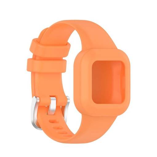 Foto - eses Silikonový řemínek pro Garmin Vivofit Junior 3 - Oranžový