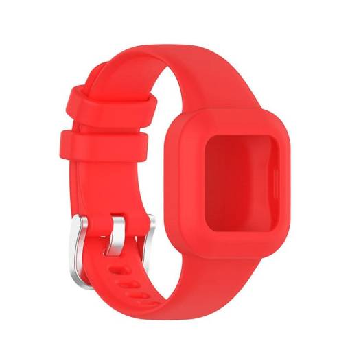 Foto - eses Silikonový řemínek pro Garmin Vivofit Junior 3 - Červený