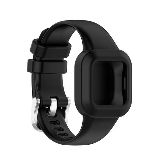 Foto - eses Silikonový řemínek pro Garmin Vivofit Junior 3 - Černý