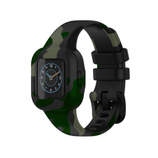 Foto - eses Silikonový řemínek pro Garmin Vivofit Junior 3 - Kamufláž