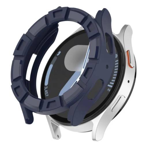 Foto - Silikonový rámeček pro Samsung Galaxy Watch 7, 44 mm - Modrý