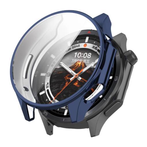 Foto - Silikonový kryt pro Oppo Watch X2 a OnePlus Watch 3 - Tmavě modrý