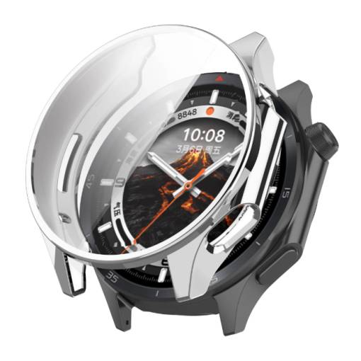 Foto - Silikonový kryt pro Oppo Watch X2 a OnePlus Watch 3 - Stříbrný
