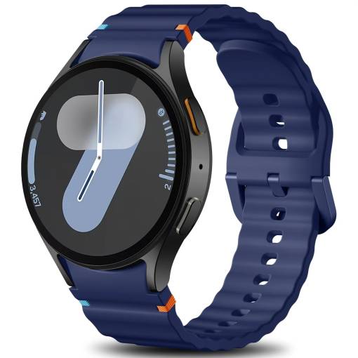 Foto - eses Silikonový řemínek pro Samsung Galaxy watch 7 - tmavě modrá