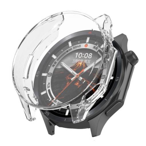 Foto - Silikonový kryt pro Oppo Watch X2 a OnePlus Watch 3 - Transparentní