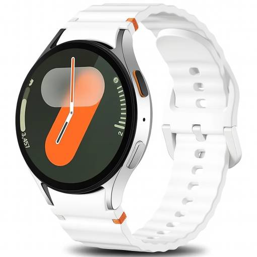 Foto - eses Silikonový řemínek pro Samsung Galaxy watch 7 - Bílý