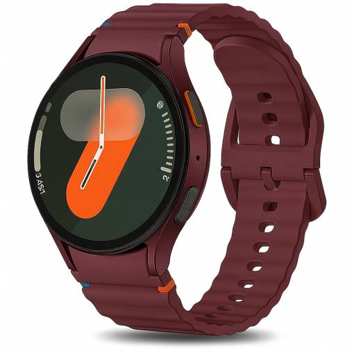 Foto - eses Silikonový řemínek pro Samsung Galaxy watch 7 - Vínový