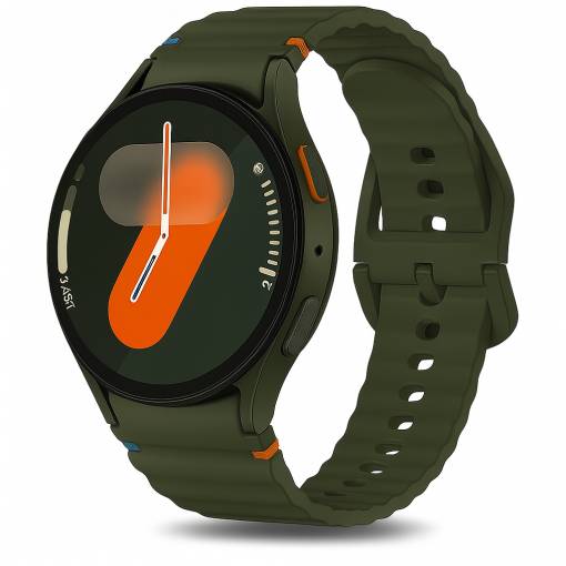 Foto - eses Silikonový řemínek pro Samsung Galaxy watch 7 - Tmavě zelený