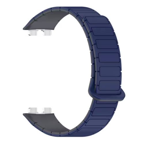 Foto - eses Silikonový magnetický řemínek pro Huawei Band 8, 9, 10 - Modrý