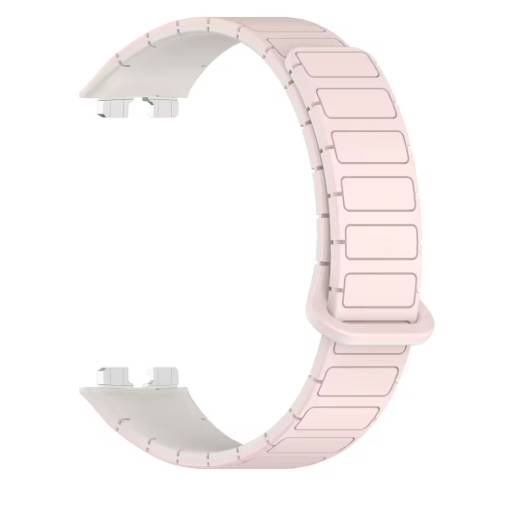 Foto - eses Silikonový magnetický řemínek pro Huawei Band 8, 9, 10 - Růžový