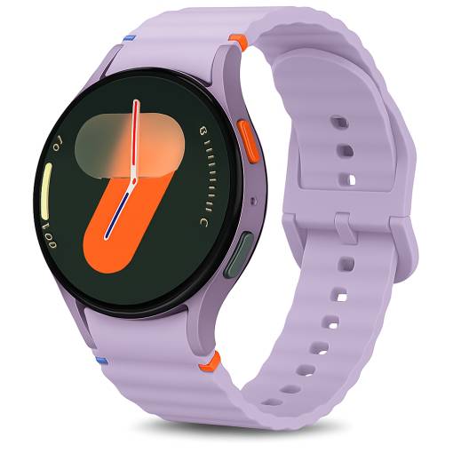 Foto - eses Silikonový řemínek pro Samsung Galaxy watch 7 - Fialový