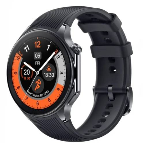Foto - Silikonový řemínek pro Oppo watch X - Černý