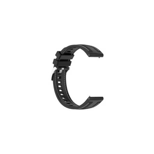 Foto - eses Silikonový prošívaný řemínek Huawei Watch GT5 41 mm a GT5 pro 42 mm - Černý