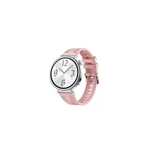 Foto - eses Silikonový prošívaný řemínek Huawei Watch GT5 41 mm a GT5 pro 42 mm - Růžový