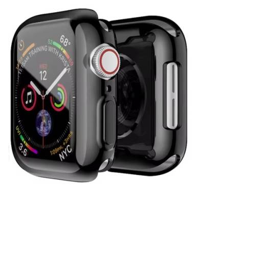 Foto - Silikonový kryt pro Apple Watch 10 46 mm - Černý