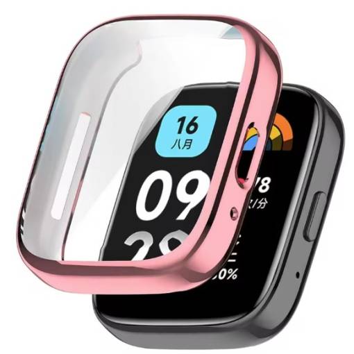 Foto - Silikonový kryt pro Xiaomi Redmi Watch 3 Active - Růžový