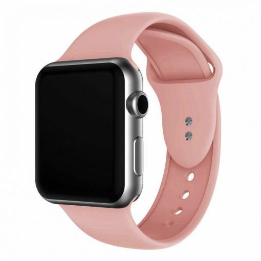 Foto - eses Silikonový řemínek pro Apple Watch - Růžový S, M, L - 38mm, 40mm, 41mm
