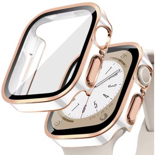 Foto - Ochranný kryt pro Apple Watch Ultra - Růžovozlato bílý, 49 mm