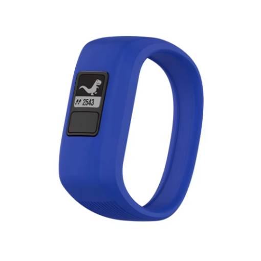 Foto - eses Silikonový náramek pro Garmin VívoFit Junior 1 a 2, Vívofit 3 - Velikost S, modrý