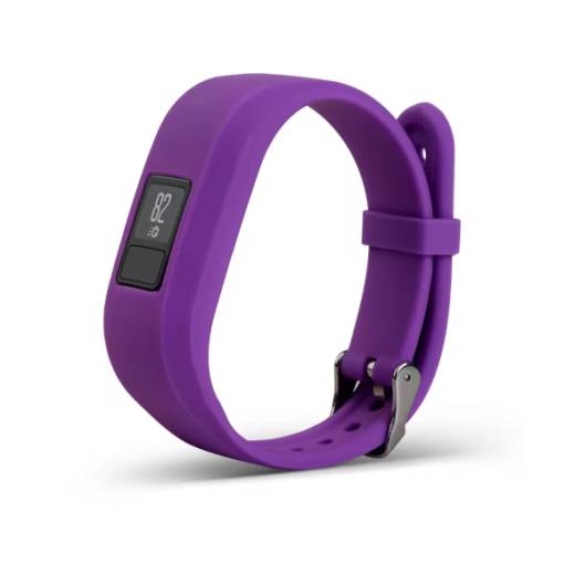 Foto - eses Silikonový řemínek pro Garmin VivoFit Junior 1 a 2, Vívofit 3 - Velikost S, fialový