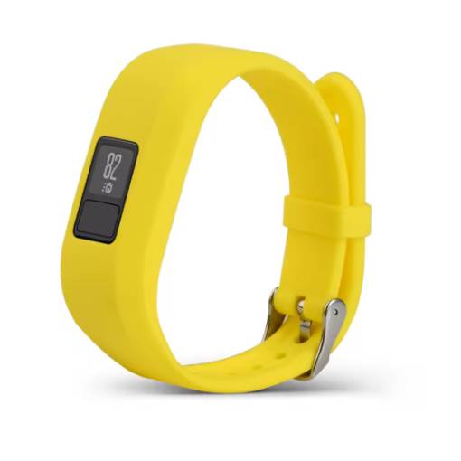 Foto - eses Silikonový řemínek pro Garmin VivoFit Junior 1 a 2, Vívofit 3 - Velikost S, žlutý