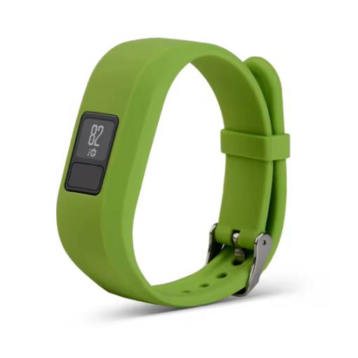Foto - eses Silikonový řemínek pro Garmin VivoFit Junior 1 a 2, Vívofit 3 - Velikost S, zelený