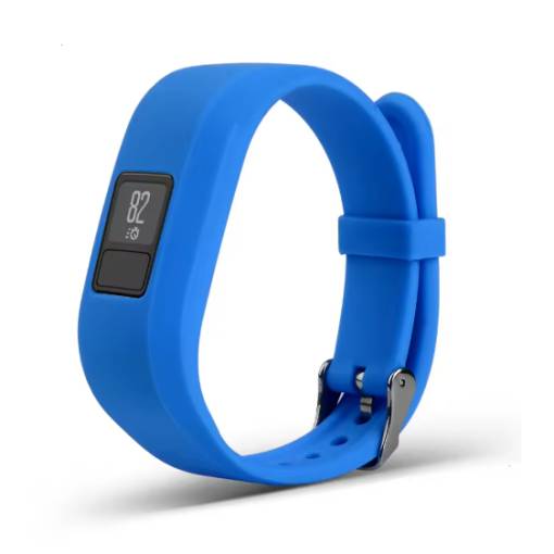 Foto - eses Silikonový řemínek pro Garmin VivoFit Junior 1 a 2, Vívofit 3 - Velikost S, modrý