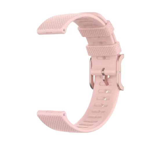 Foto - eses Silikonový řemínek s texturovaným povrchem - Růžový, 22 mm