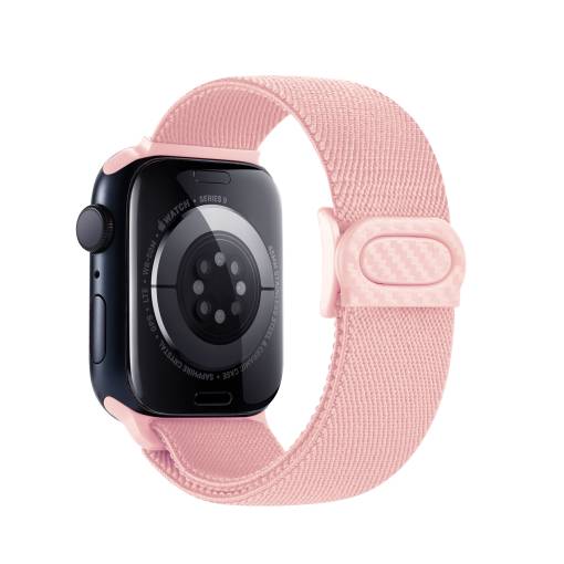 Foto - eses Nylonový elastický řemínek pro Apple Watch - Růžový 38mm, 40mm, 41mm